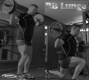 The barbell lunge