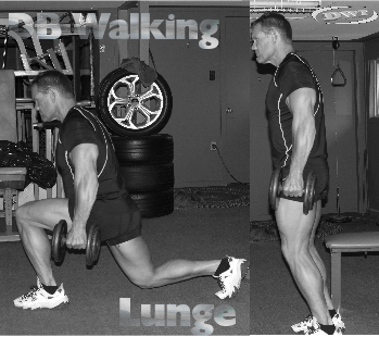 Dumbbell lunges