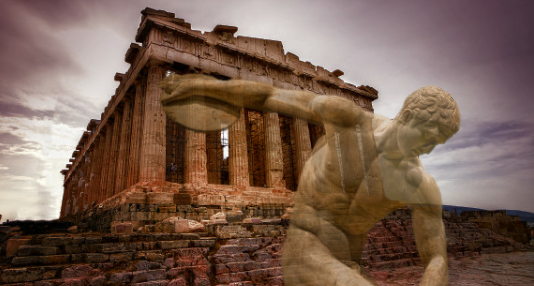 Athletic Greek gyms of yesterday