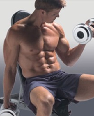 Alternating dumbbell curls