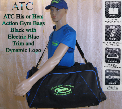 DWT, Black/Blue Gym Duffel