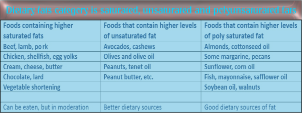 Healthy and unhealthy fats