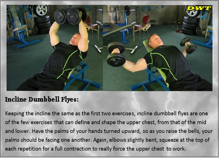 Incline dumbbell flyes