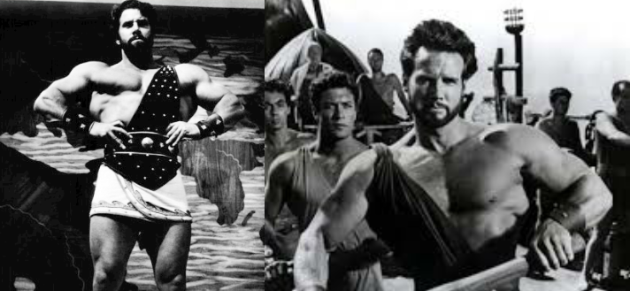 Steve Reeves and Reg Park