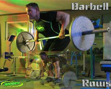 Bent barbell row