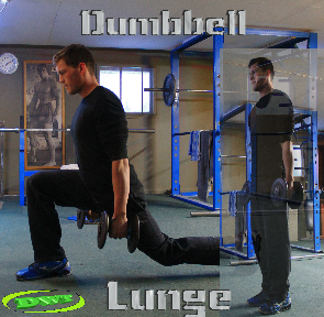 Dumbbell lunges