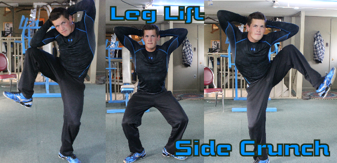 leg lift and side Crunch